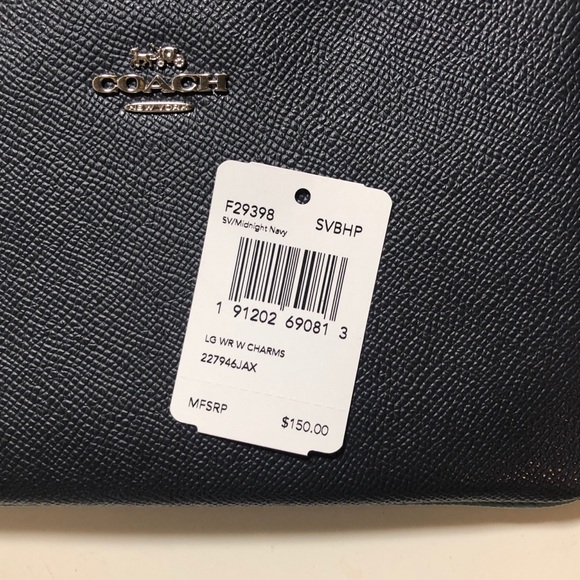 NWT-REAL COACH WRISTLET W STAR CHARM (DARK navy) - Picture 3 of 6